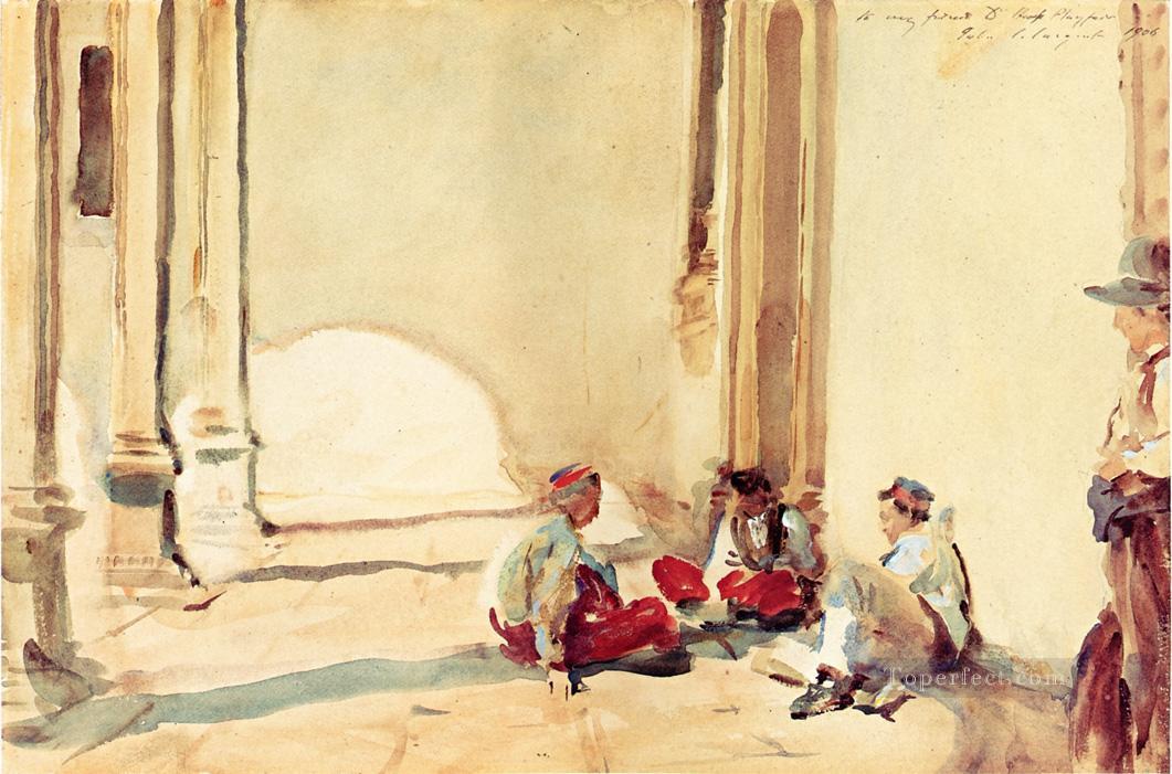 A Spanish Barracks John Singer Sargent Oil Paintings